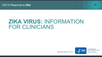 Zika virus: information for clinicians