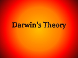 Darwin’s Theory