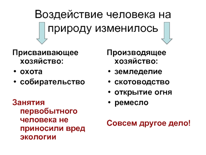 Схема производящее хозяйство