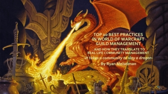 TOP 10 best Practices in world of Warcraft guild management …And how they Translate to real life Community Management