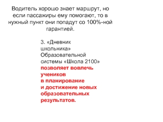 Водитель хорошо знает маршрут, но если пассажиры ему помогают, то в нужный пункт они попадут со 100%-ной гарантией.