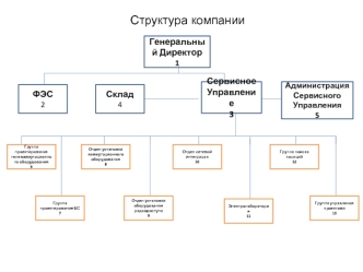 Структура финансово- экономической службы