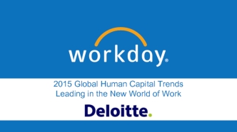 2015 Global Human Capital TrendsLeading in the New World of Work
