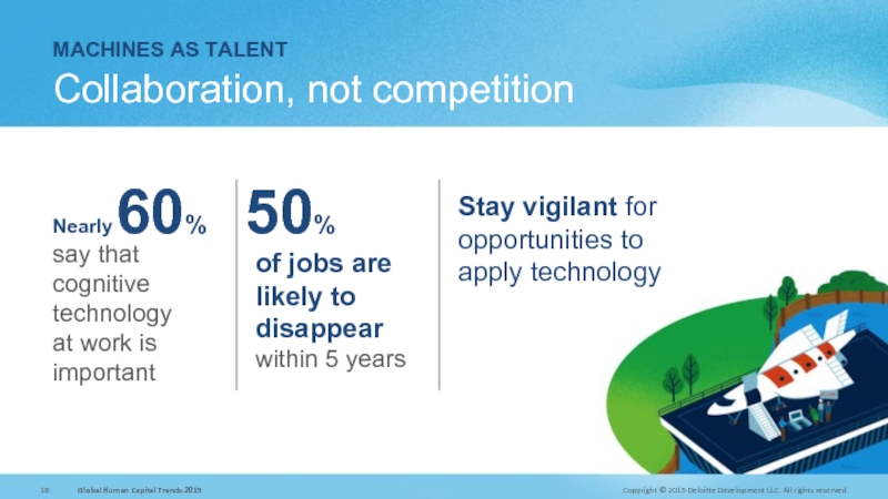 MACHINES AS TALENT  Collaboration, not competition say that cognitive technology