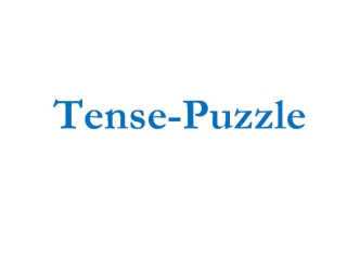 Tense - Puzzle