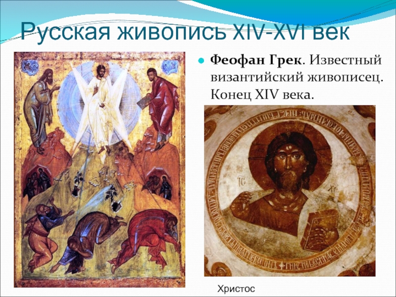 Русская живопись 14 века