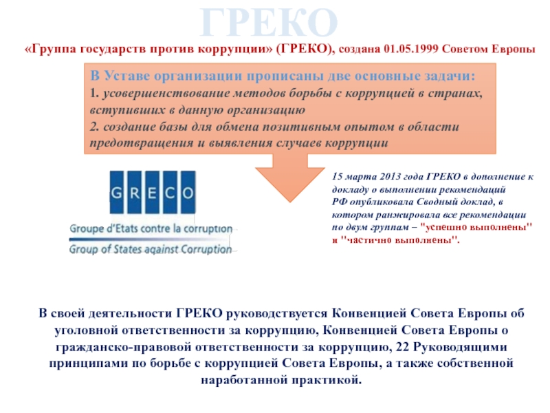 Реферат: Практика и методы борьбы с коррупцией в США