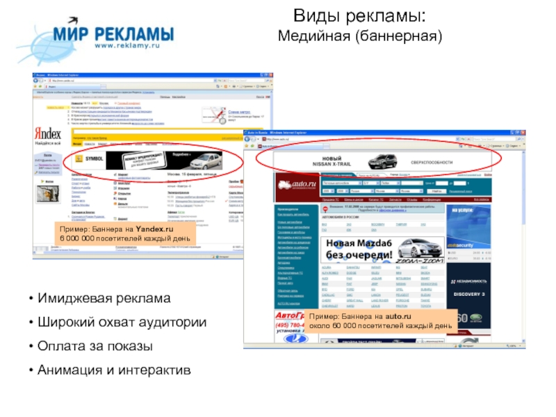 Баннерная реклама презентация