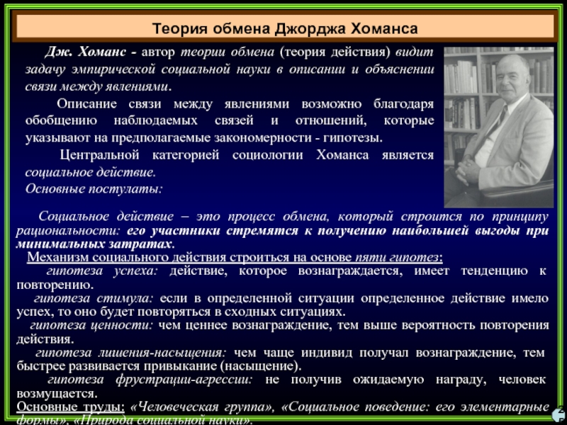 Джордж хоманс. Теория социального обмена Дж Хоманса. Концепция социального обмена Джорджа Хоманса задачи. Джордж Хоманс основные положения. Авторы теории социального обмена.