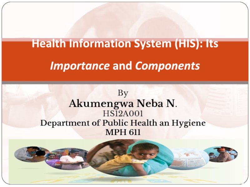 ByAkumengwa Neba N.HS12A001Department of Public Health an HygieneMPH 611Health Information System (HIS): Its Importance and Components