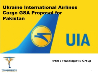 Ukraine International Airlines Cargo GSA Proposal for Pakistan