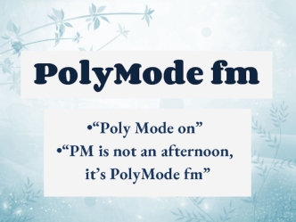 PolyMode fm