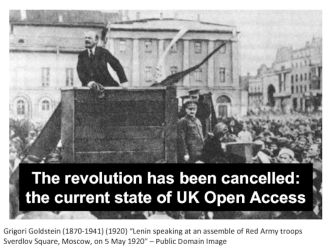 The revolution has been cancelled: 
the current state of UK Open Access