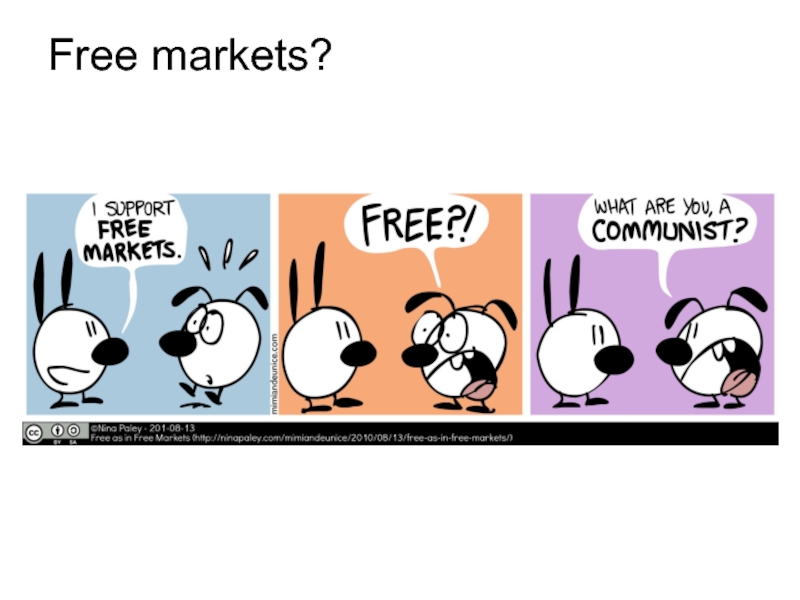 Free markets?