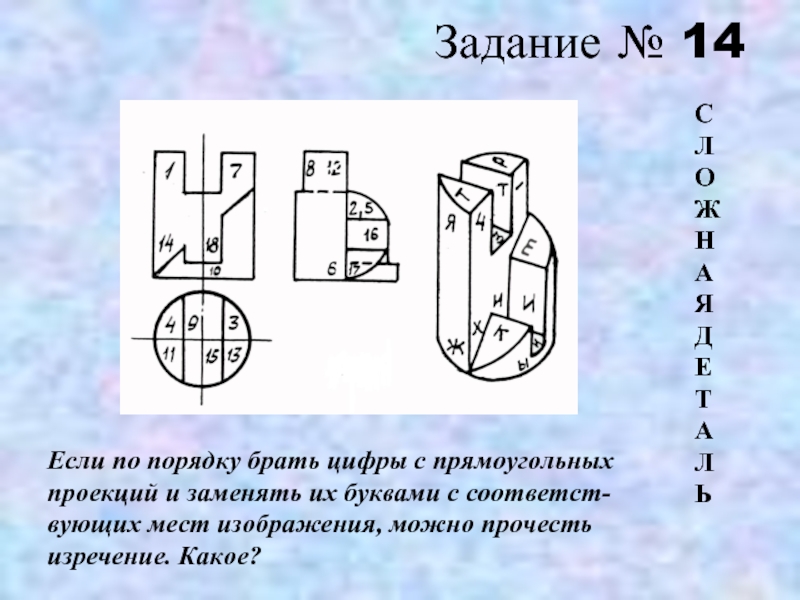 Что такое чертеж в системе прямоугольных проекций