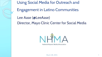 Using Social Media for Outreach and Engagement in Latino Communities