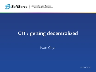 GIT : getting decentralized