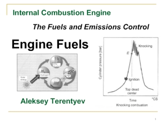 Internal сombustion engine. The fuels and emissions control. Engine fuels