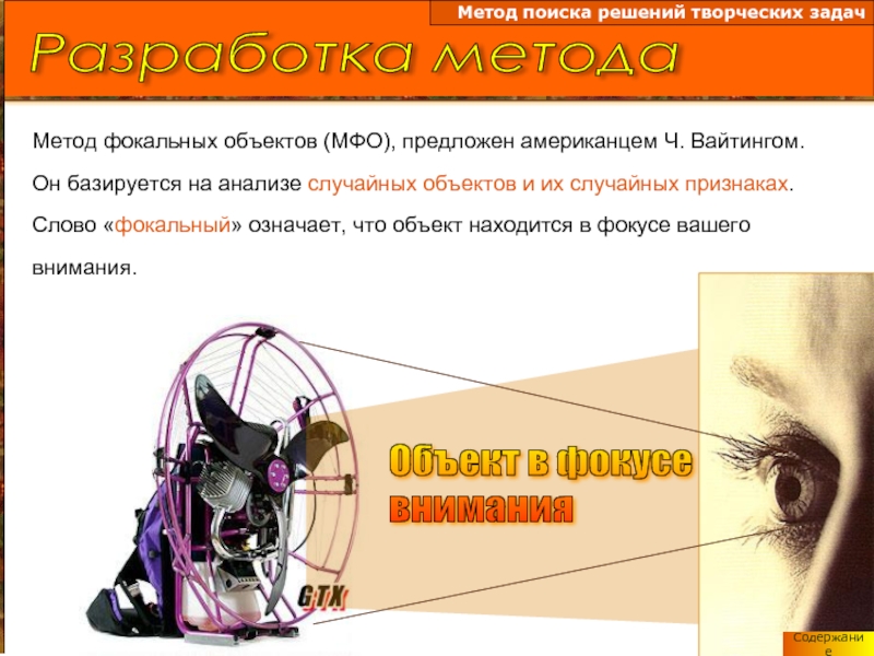 Проект метод фокальных объектов