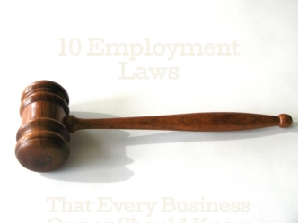 10 Employment Laws








That Every Business Owner Should Know