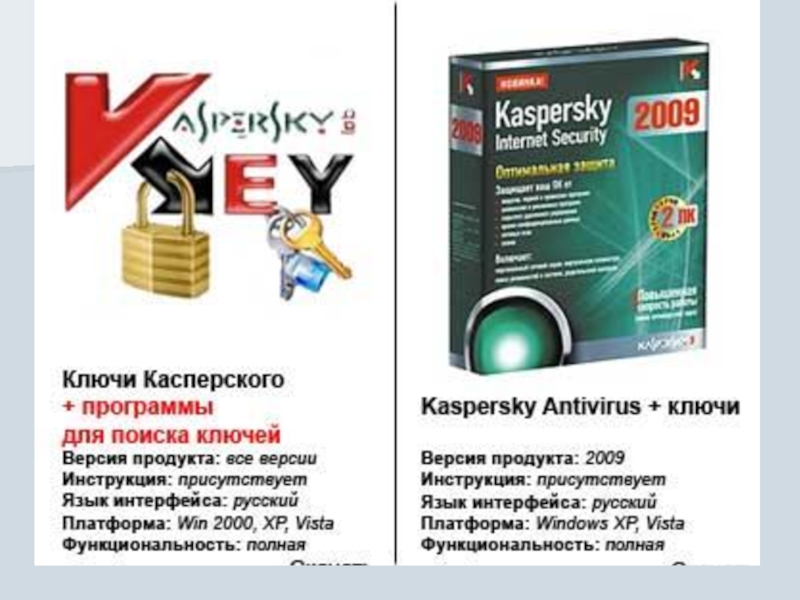 Kaspersky Internet Security 2009 Комплексная защита от всех видов вредоносных программ