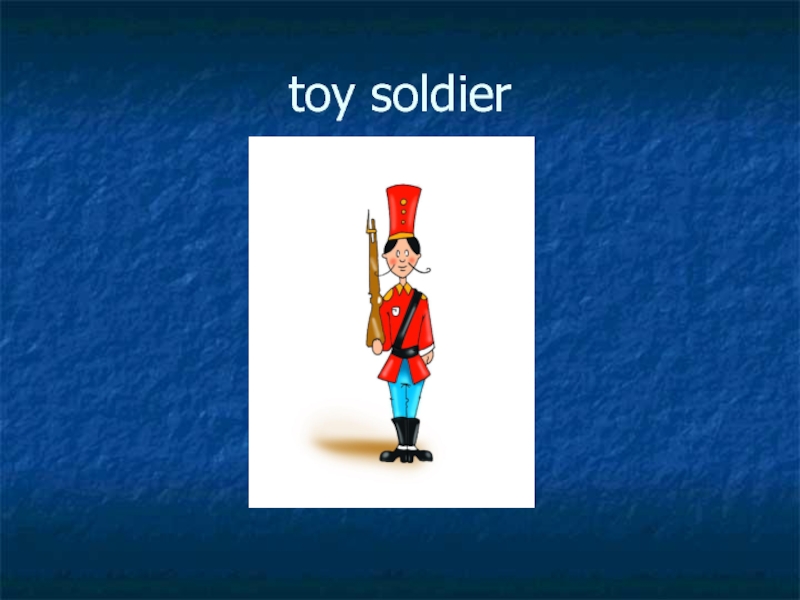 Toy soldier near