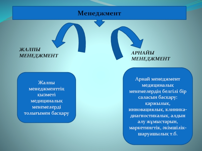 Менеджмент презентация казакша