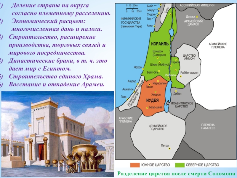 Царство израильское карта