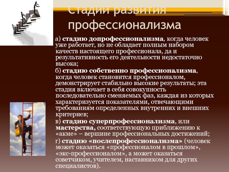 Достижения человека ответы. Стадии профессионализма. Стадии развития профессионализма. Стадии становления и развития профессионализма. Пути достижения профессионализма.