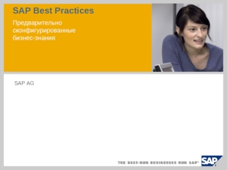 SAP Best Practices Предварительно сконфигурированные бизнес-знания