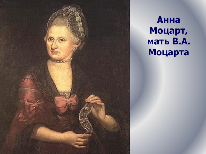 Анна Моцарт, мать В.А. Моцарта