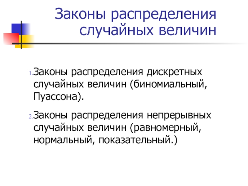 Биномиальный закон распределения презентация