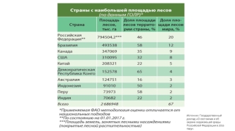 Лесные ресурсы Российской Федерации