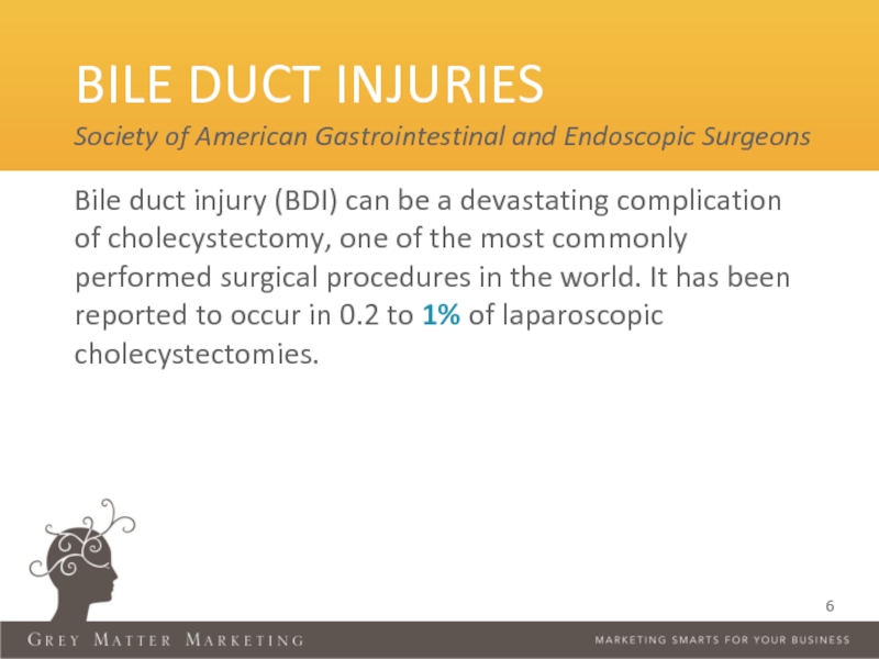 Bile duct injury (BDI) can be a devastating complication of cholecystectomy,