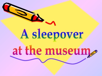 A sleepover at the museum