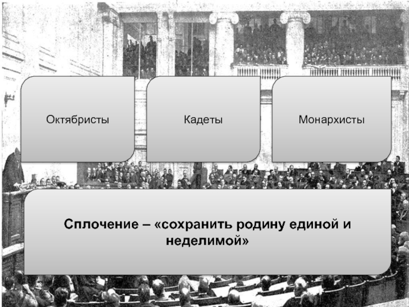 Эсеров кадетов октябристов