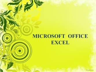 Microsoft office excel