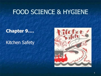 Kitchen safety. (Chapter 9)