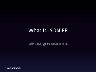 What Is JSON-FP