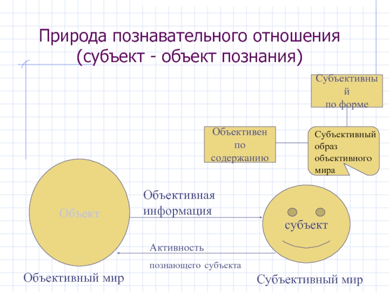 Объективный мир. Субъективный образ мира это. Модели познавательного отношения. Субъективный мир. Субъективный имидж.