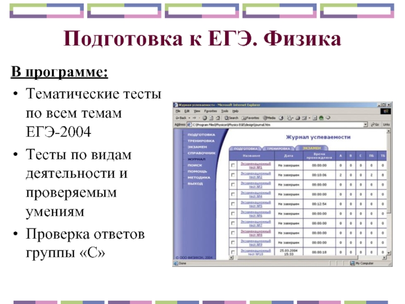 Тематическая программа. Программа теме нахп.