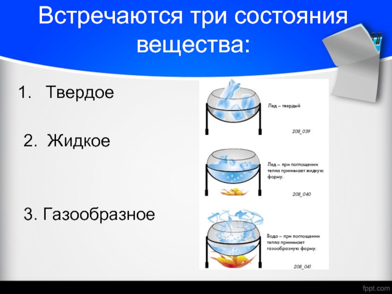 Агрегатное состояние вещества физика 8