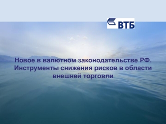 Новое в валютном законодательстве РФ. Инструменты снижения рисков в области внешней торговли