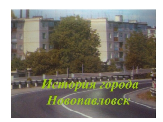 История города        Новопавловск