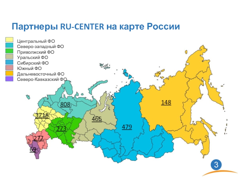 Карта россии центральный