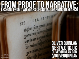 From Proof to Narrative: Lessons from Digital Learning Research