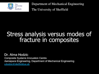 Stress analysis versus modes of fracture in composites