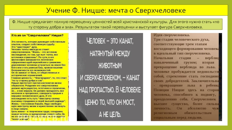 Контрольная работа: Концепция сверхчеловека Ф. Ницше