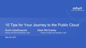 10 Tips for Your Journey to the Public Cloud