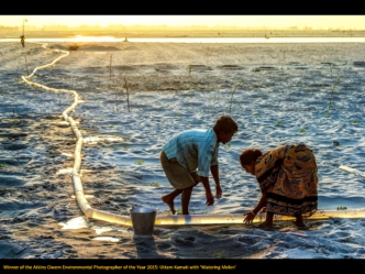 Winner of the Atkins Ciwem Environmental Photographer of the Year 2015: Uttam Kamati with ‘Watering Melon’